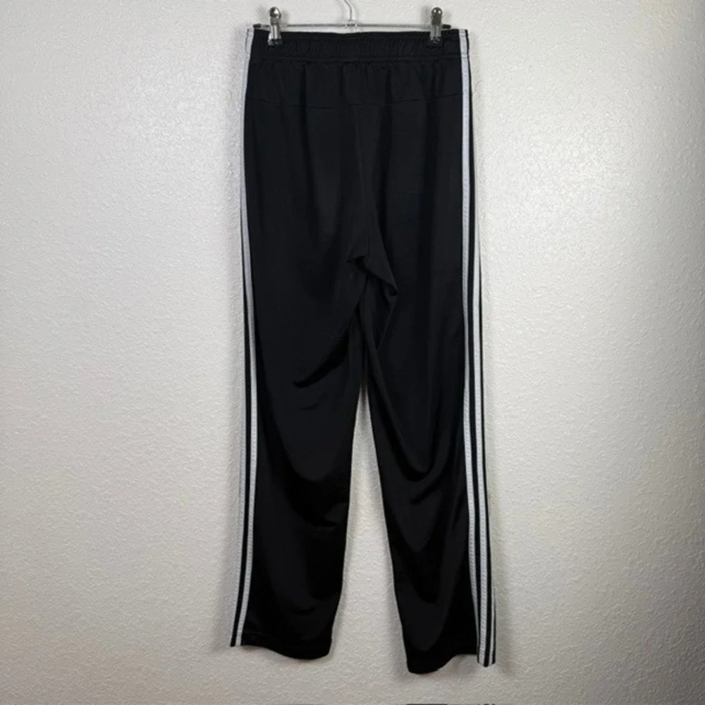 adidas Primegreen Essentials Warm-Up Open Hem 3-Stripes Track Pants‎ Black Small